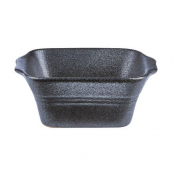 DPS PORCELITE CAST IRON EFFECT SQUARE BOWL 12oz