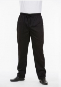 CHEFS BAGGIES TROUSERS BLACK XXLARGE  REGULAR 46inch-48inch