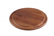 TUSCANY ROUND BOARD WITH GROOVE IN ACACIA 294X15MM
