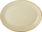 DPS PORCELITE SEASONS WHEAT OVAL PLATE 11.8inch