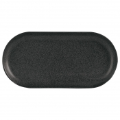 SEASONS GRAPHITE NARROW OVAL PLATE 32X20CM  X6  118132GR
