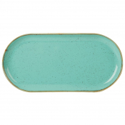SEASONS SEA SPRAY NARROW OVAL PLATE 32X20CM  X6  118132SS