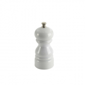 COLOURED ACRYLIC SALT & PEPPER GRINDER 12.7CM WHITE