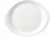 STEELITE ALUMINA VITRIFIED WHITE FREESTYLE PLATE 10inch