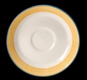 SAUCER 15.25CM 6 SLIMLINE RIO YELLOW SIMPLICITY 15300218