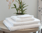 HUNSBURY FACE CLOTH - WHITE 30x30CM