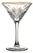 UTOPIA TIMELESS VINTAGE GOLD MARTINI GLASS 8OZ 23CL X12