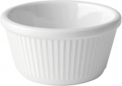 UTOPIA FLUTED WHITE RAMEKIN 4OZ 12CL