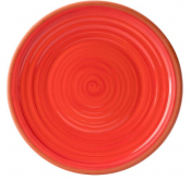 UTOPIA CALYPSO MELAMINE RED PLATE 14inch
