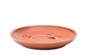 UTOPIA VITRIFIED PORCELAIN EARTH CINNAMON SAUCER 6.3inch