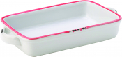 UTOPIA AVEBURY RED STONEWARE SMALL RECTANGULAR DISH 6.9inch