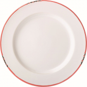 UTOPIA AVEBURY RED STONEWARE PLATE 10.2inch