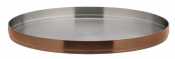BRUSHED COPPER ROUND PLATE 9 inch (23CM)