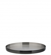 BRUSHED BLACK ROUND PLATE 9inch (23CM)