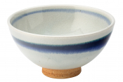 UTOPIA VITRIFIED PORCELAIN HORIZON FOOTED BOWL 4.5inch