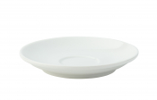 UTOPIA SUPER VITRIFIED PORCELAIN BARISTA WHITE ESPRESSO SAUCER 4.5inch