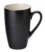 UTOPIA SUPER VITRIFIED PORCELAIN BARISTA BLACK MUG 11.3OZ