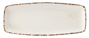 UTOPIA VITRIFIED PORCELAIN CREAM UMBRA OBLONG PLATE 12inch