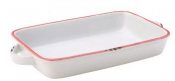 UTOPIA AVEBURY RED STONEWARE LARGE RECTANGULAR DISH 8.5inch