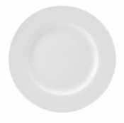 UTOPIA VITRIFIED PORCELAIN PURE WHITE WIDE RIM PLATE 10.6inch