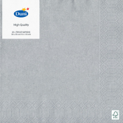 NAPKINS 3-PLY 33X33CM SILVER X240