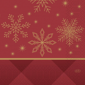 NAPKINS 3-PLY 33X33CM RHOMBUS BORDEAUX X1000
