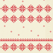NAPKINS 3-PLY 40X40CM KNITTED TRADITIONS X1250