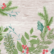 DUNI WINTER GREENERY 3-PLY NAPKINS 40X40CM