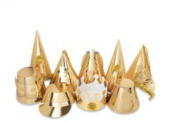 PREMIERE GOLD PARTY HATS X50 PREMGOLHAT