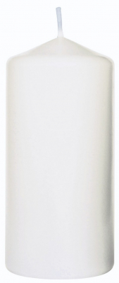 100MM PILLAR CANDLE 10x5CM CREAM 20HR