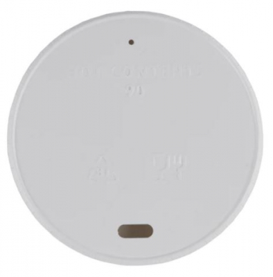 PE PAPER SIP THRU LID TO FIT 12-16OZ HOT CUP