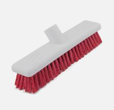 12Inch STIFF BROOMHEAD INTERCHANGE RED