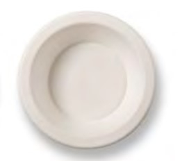 BAGASSE BOWL ROUND 16OZ 454ML WHITE SUSTAIN