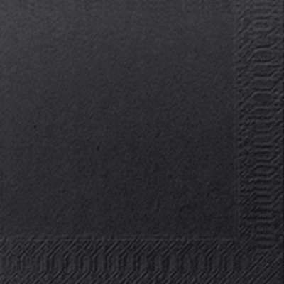 DUNI COCKTAIL NAPKIN 24CM 3PLY BLACK