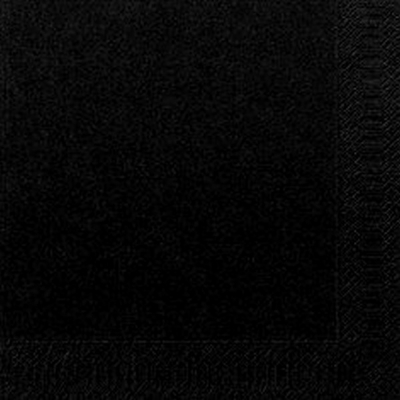POPPIES NAPKIN 33CM 2PLY BLACK