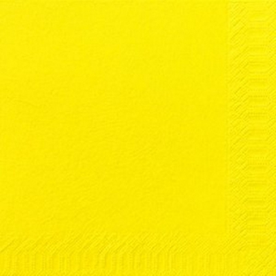POPPIES YELLOW NAPKIN 40CM 2PLY