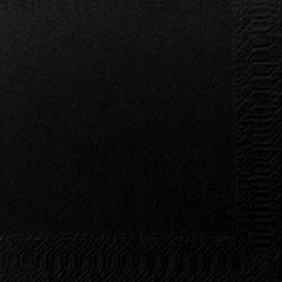 POPPIES NAPKIN 40CM 3PLY BLACK