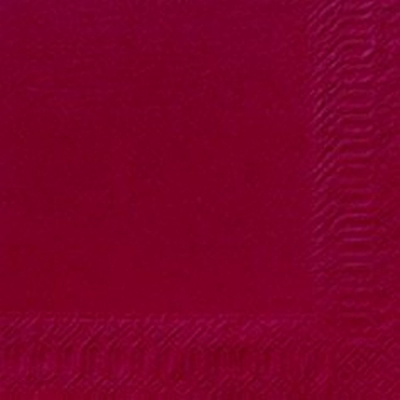 POPPIES NAPKIN 40CM 3PLY BORDEAUX