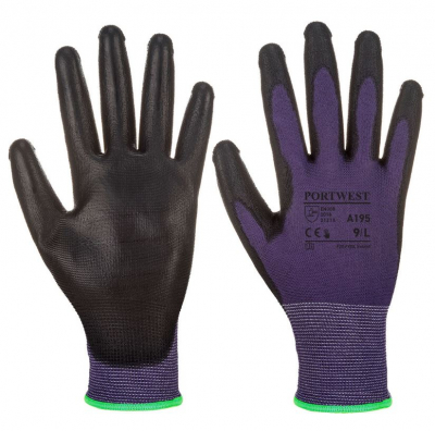 TOUCHSCREEN PU PURPLE/BLACK GLOVE XXL