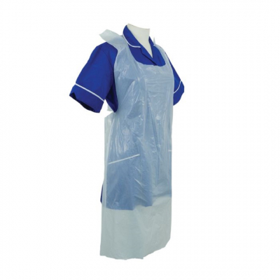 WHITE APRON FLATPACKED 27X42Inch X100
