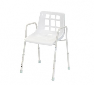 ALERTA STATIONARY SHOWER CHAIR ADJUSTABLE HEIGHT