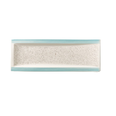 AMARAH AQUAMARIN RECTANGULAR FLAT ANTIPASTI PLATE 42X15CM /16.5X5.9Inch