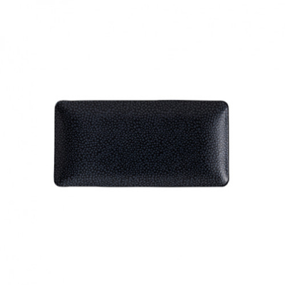 ARTIS PURITY PEARLS DARK RECTANGULAR PLATE 7.1Inch x 3.5Inch