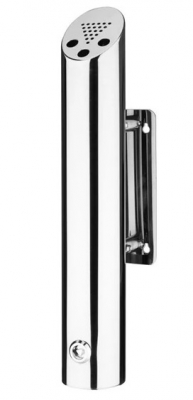 LERO CYLINDER WALL MOUNTED ASHTRAY 4640X75MM S/STEEL