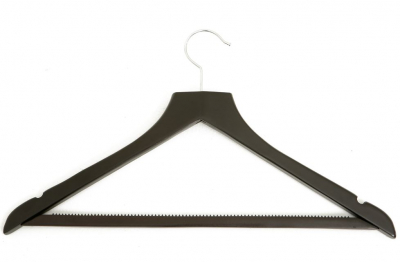 ASLOTEL HOOK WISHBONE TROUSER BAR COATHANGER DARK WOOD X10