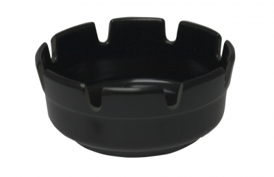 ROUND BLACK ASHTRAYS 4Inch MELAMINE