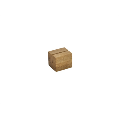 ACACIA WOOD SIGN HOLDER 30X25X25MM