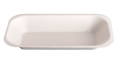 BAGASSE NO3 CHIPPY TRAY 223 X 32 X 35MM