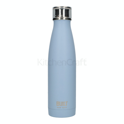 BUILT 17OZ DOUBLE WALLED S/S WATER BOTTLE ARCTIC BLUE