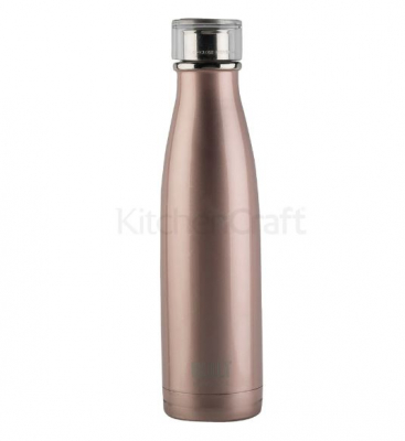 BUILT 17OZ DOUBLE WALLED S/S WATER BOTTLE ROSE GOLD